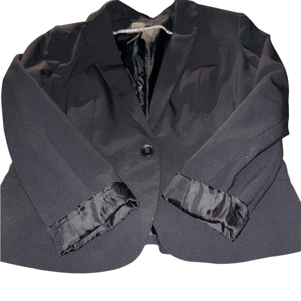 Worthington Essential Black One-Button Blazer - Size Large